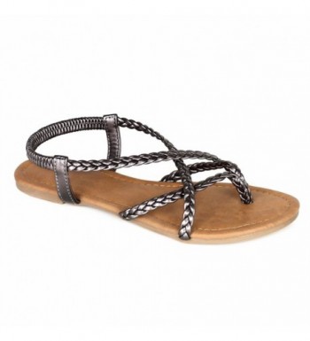 Braided Strappy Gladiator Y Strap Sandals