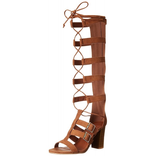 Qupid Womens Lucite 04A Gladiator Sandal