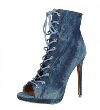 Wild Diva Stiletto Platform Booties