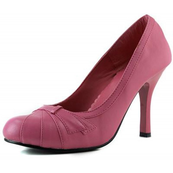 Women's Girl-09 High Heel Round Toe Pump Shoes - Fuchsia - CW11FQ49XTB