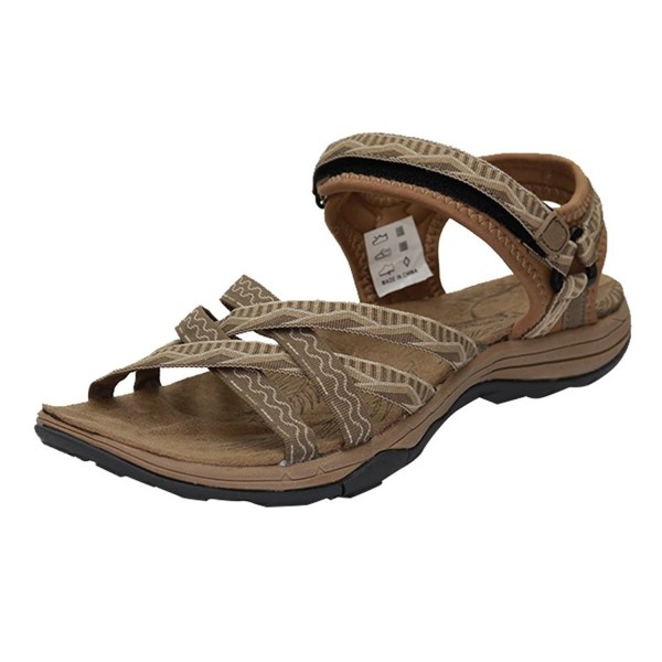 Sandals Outdoor Cross Tied Adjustable - Coffee/Sand - CC1884I8DW3