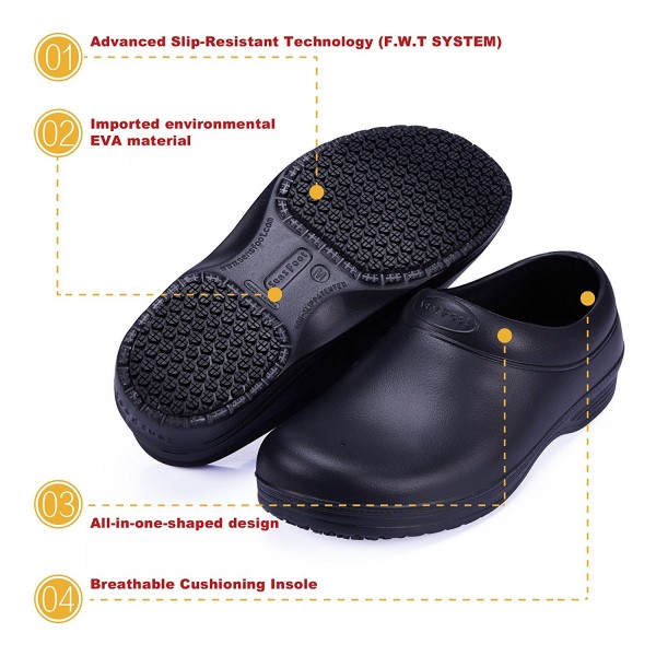 Non Slip Work Shoes Unisex Slip Resistant Chef Shoes Slip On - CV184XROU5M