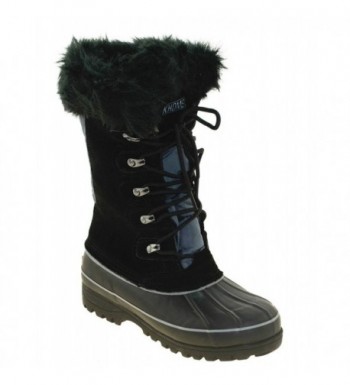 Khombu Womens Nordic Boot Black