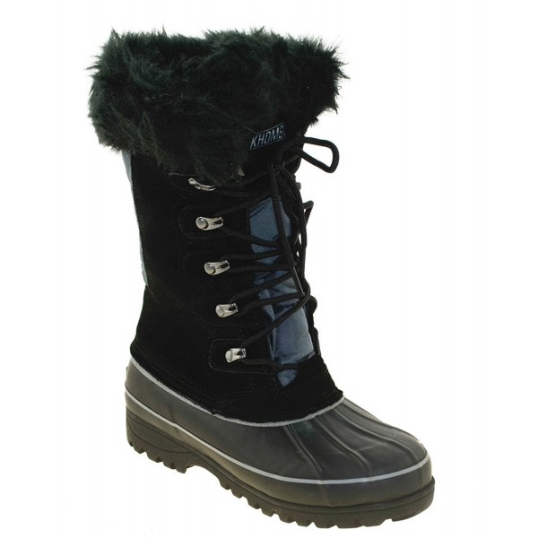 Khombu Womens Nordic Boot Black