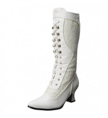 Womens Vistorian Boots Ivory Shoes