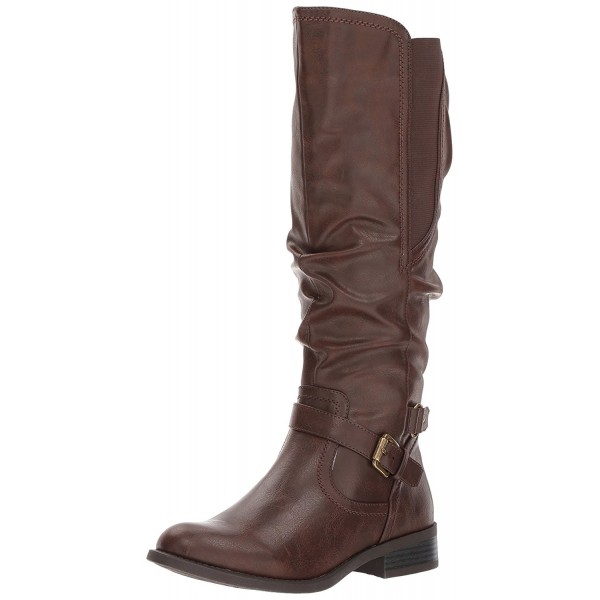 Women's Lyle Knee High Boot - Dark Brown - CY185QLMQU2