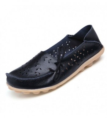 Alicegana Leather Comfortable Moccasins Breathable
