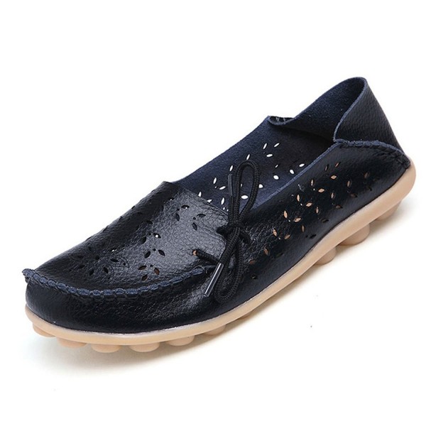 Alicegana Leather Comfortable Moccasins Breathable