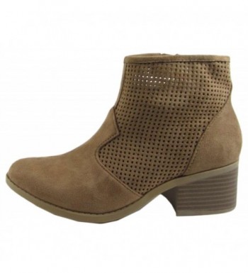 City Classified Perforated Stacked Booties