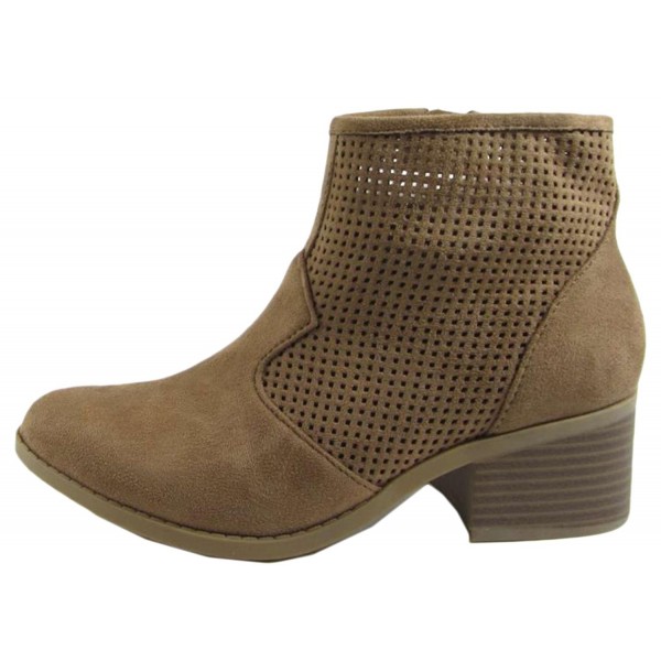 City Classified Perforated Stacked Booties
