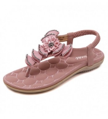 Zicac Womens Flower Rhinestone Sandals