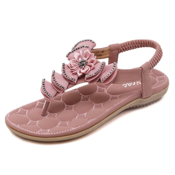 Zicac Womens Flower Rhinestone Sandals