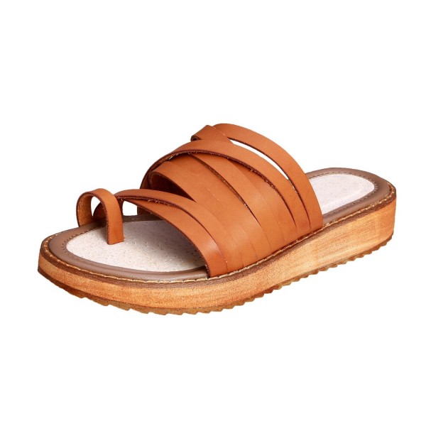 Smilun Womens Platform Thongs Sandals