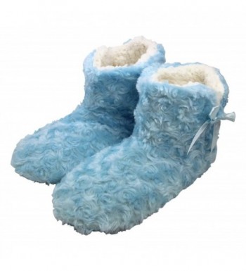 blue fuzzy boots