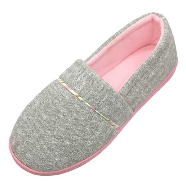 Women's Cotton Soft Sole Washable Anti-Skid Cozy House Shoes Slippers ...