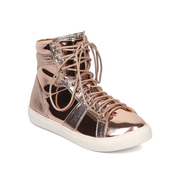 Women Metallic High Top Sneaker 