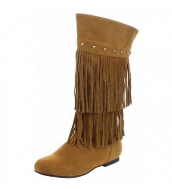 Refresh Footwear Womens Fringe Studded