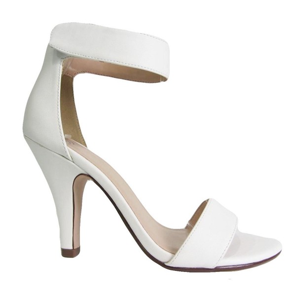 white open toe sandal heels