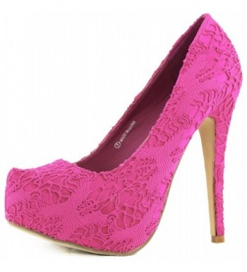 Fashion Fubbi 1 Fuchsia Crochet Platform