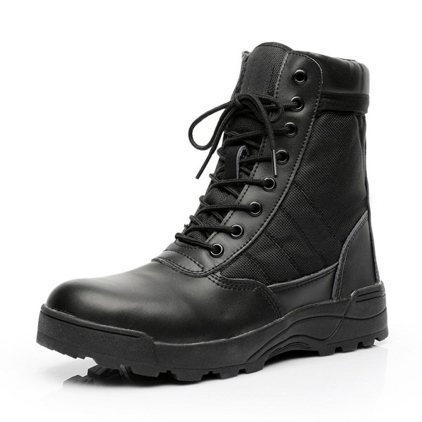 black composite toe military boots