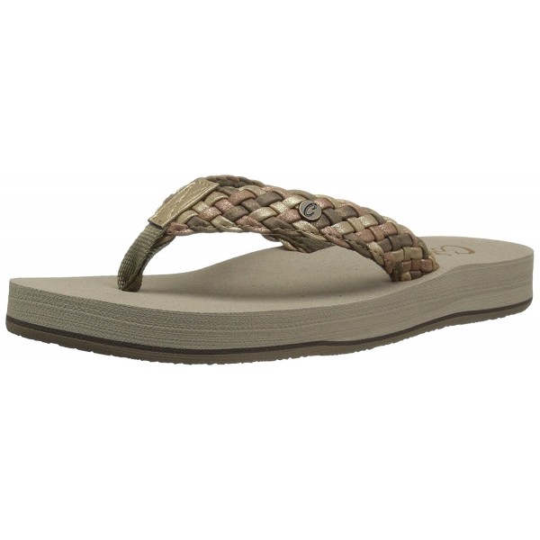 Cobian Womens Braided Bounce Flip Flop