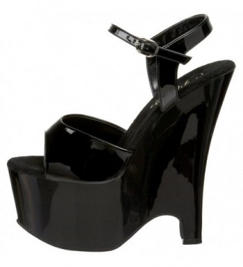 Women's Beau-609 Platform Wedge - Black Patent/Black - CB111YVKPNX