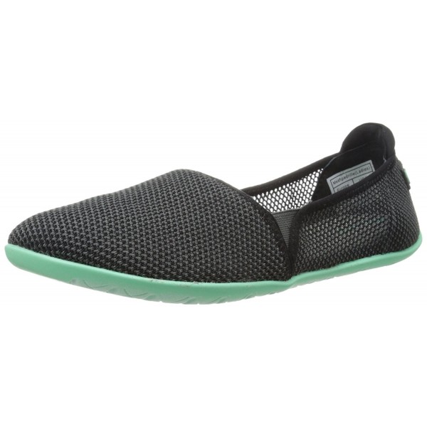 NoSox Womens Meshpadrille Flat Charcoal