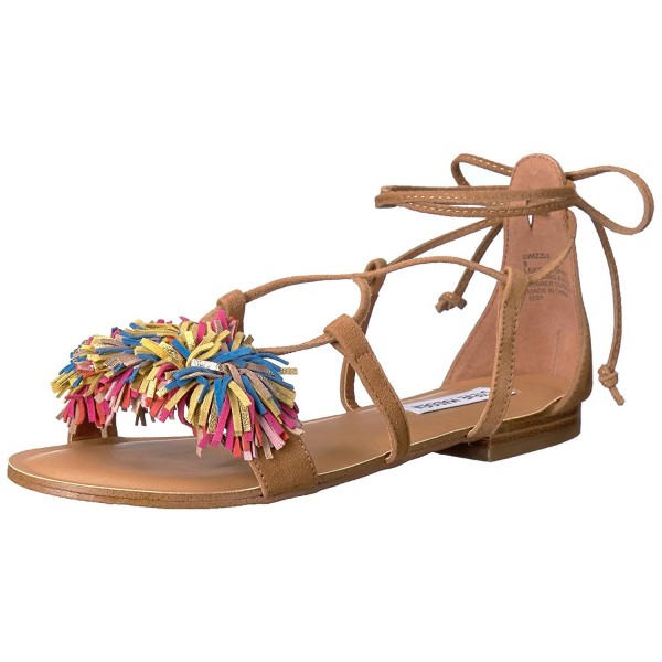 Women's swizzle Flat Sandal - Natural Multi - C512NRNSXT9