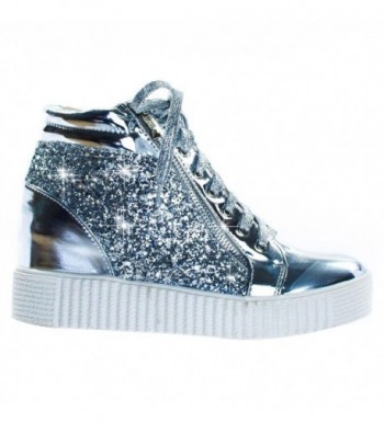 Glittery Silver Sneaker Bedazzled Sketcher