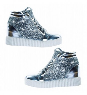 bedazzled wedge sneakers