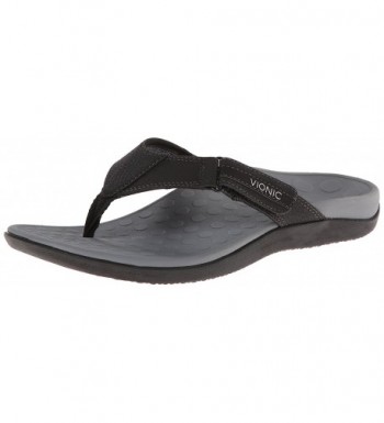 with Orthaheel Technology Men's Ryder Thong Sandals - Black - CO112IFIDNN