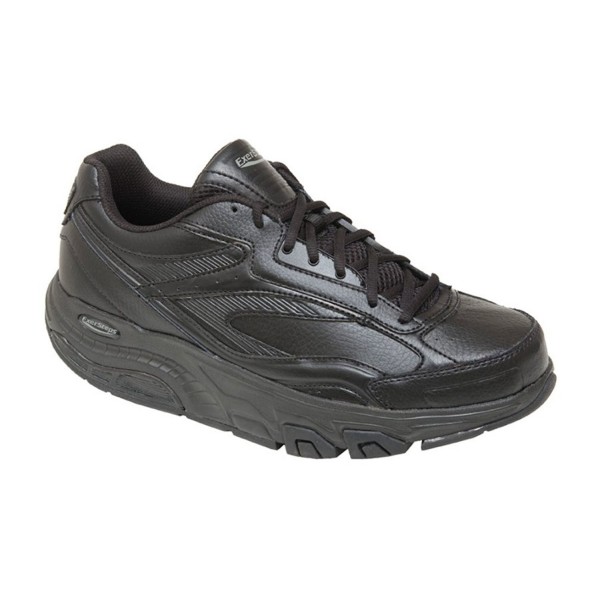 ExerSteps Mens Whirlwind Black Sneakers