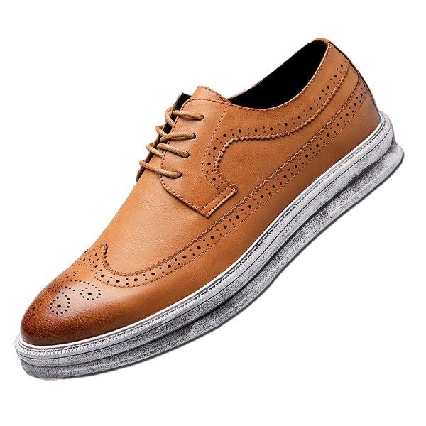 Mens Casual Fashion Leather Sneaker 