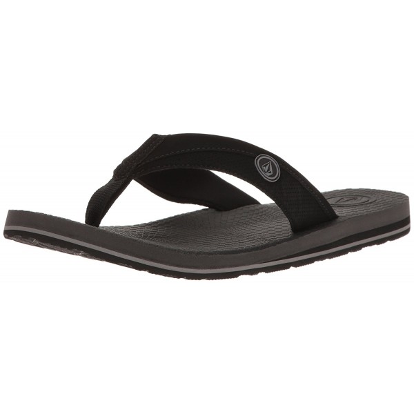 black foam flip flops