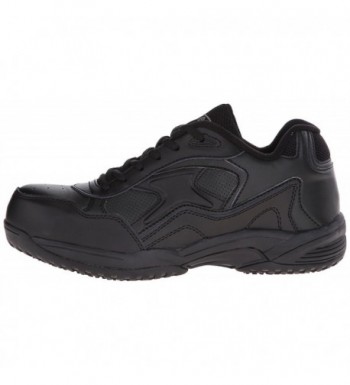 Men's Composite Toe Athletic Uniform Shoes - Black - C21207DI7HT