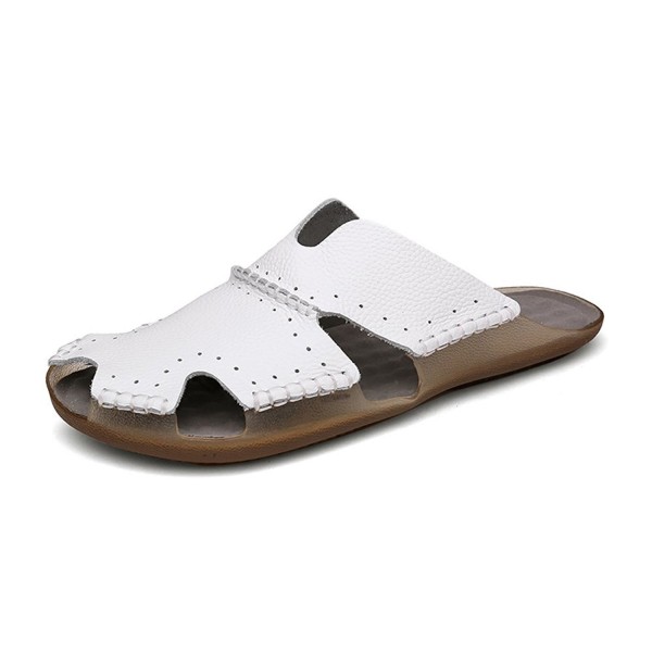 casual leather sandals mens