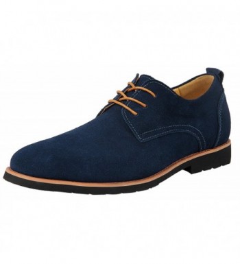 iLoveSIA Mens Leather Suede Oxfords