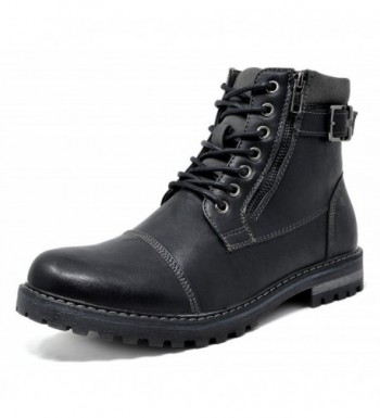 Bruno Marc Men's Military Motorcycle Combat Boots - Engle-05-black ...