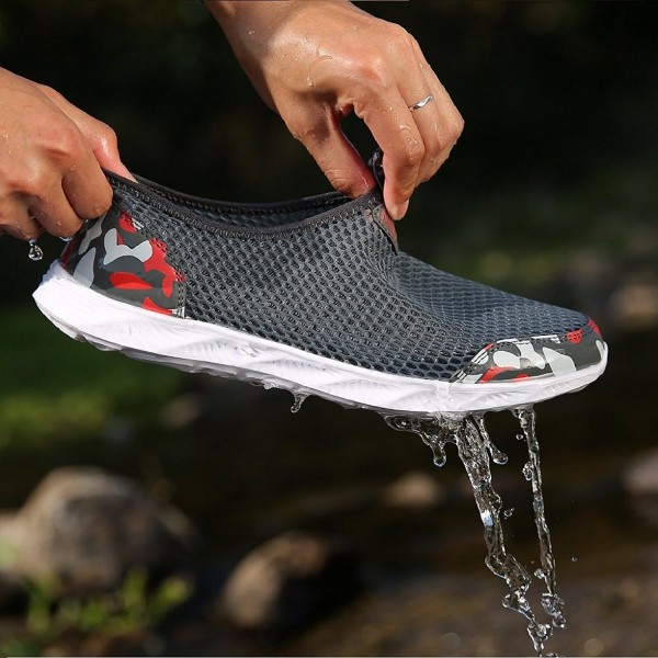 Men Water Shoes Barefoot Quick-Dry Aqua Comfortable Slip-On Sneakers ...