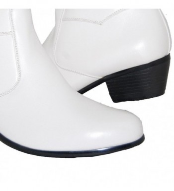 mens white cuban heel boots