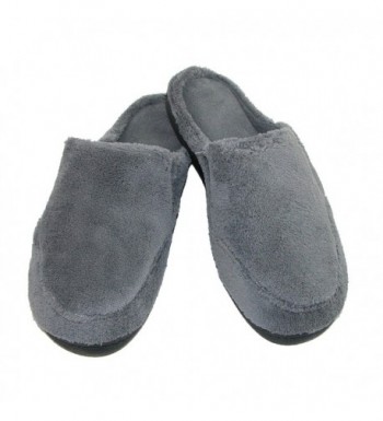 Isotoner Microterry Slippers Charcoal X Large