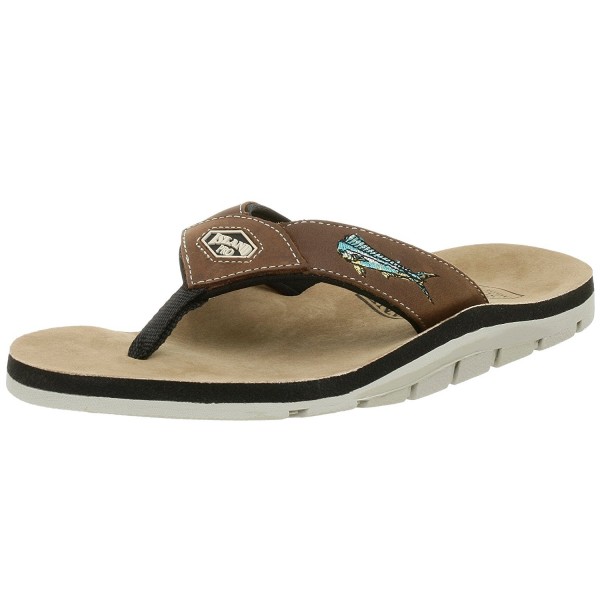 Island Slipper Mens Skipper Mahi Brown