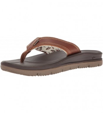Freewaters Mens Leather Sandal Brown