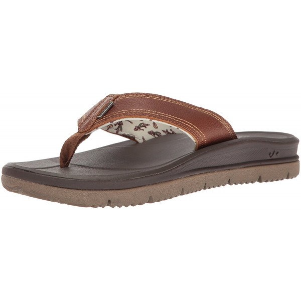 Freewaters Mens Leather Sandal Brown