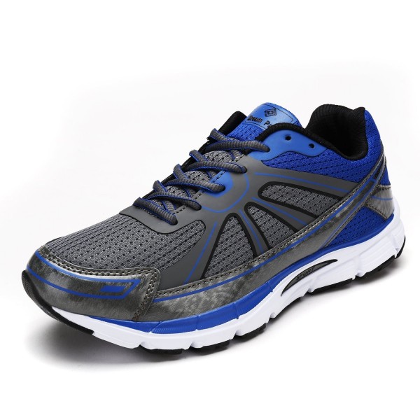 Men's Athletic Running Shoes Sneakers - Dk.grey Royal Black - CX12G1GSJ5V