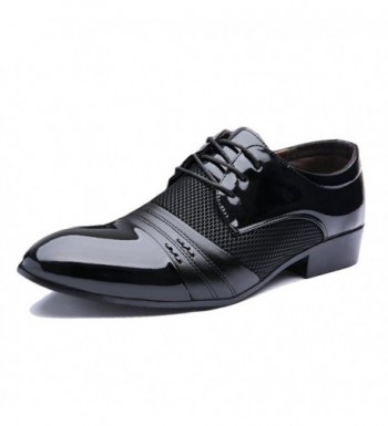 Blivener Pointed Pleather Casual Oxford