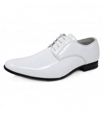 white patent leather dress shoes