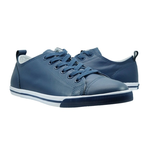 Burnetie Mens Leather Vintage Sneaker