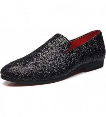 Sequins Loafers Glitter Nightclub Shoes