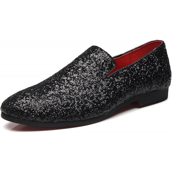 Sequins Loafers Glitter Nightclub Shoes